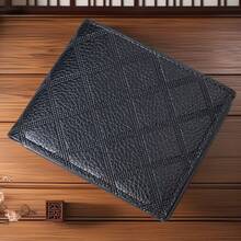 Kort plånbok med rombmönster och flera kortplatser för unga män, myntväska med stor kapacitet - Multifärgad - Visa 10