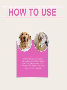 Pet No-Rinse Shampoo Foam, Convenient Pet Hair Cleaning Without Rinsing, Gentle Cleansing And Softening, Foam Formula Cleans And Absorbs Dust And Odor, Minimizing Skin Irritation - 300ml - View 4