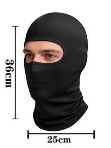 1/2pcs Unisex Balaclava Hat, Solid Color & Printed Design, Breathable Moisture-Wicking Face Mask, Suitable For Cycling, Hiking, Climbing, Sports And Outdoor Activities - Style B - View 10