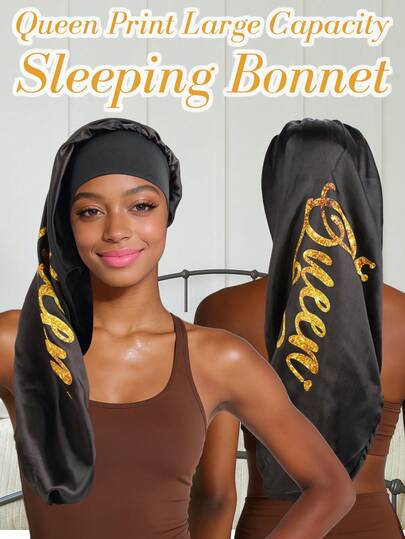 Pañuelo de cabeza con estampado de letras de moda casual