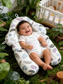 新款婴儿枕，柔软婴儿枕，防扁头枕，双面四季通用婴儿安抚枕，毛绒树叶羽毛设计，新生儿礼物，升级版男女通用婴儿枕 - C款 - 查看 11