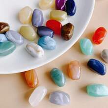 21x12毫米不对称亚克力双色云朵珠，大理石纹理和斑点图案，适用于DIY珠宝制作，如项链、手链、钥匙扣、耳环、手机挂饰、装饰工艺品、珠宝制作隔珠、手工配件，表面光滑，色彩鲜艳，可用于创意工艺品和礼品制作。 - 彩色 - 查看 10
