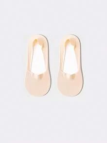 1/2/4/6 Đôi tất đi thuyền cho nữ, tất ngắn mỏng chống trượt, không lộ, vô hình, kiểu dáng mới giống lụa - Nhiều màu - Xem 18