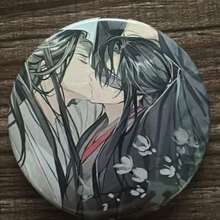 1pc Mo Dao Zu Shi Themed Wei Wuxian & Lan Wangji Enamel Pin, Yaoi Fandom Gift, Backpack Pendant - 彩色 - 查看 10