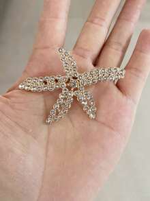 Women's Sweet And Elegant Star Pearl Fully Studded Hair Clip, Lightweight And Portable Anti-Slip Durable, Suitable For Daily Or Beach Date Fashion Accessory, Perfect Gift For Friends And Family On Vacation,Summer,Holiday,Travel, Head Accessories - Multicolor - View 17