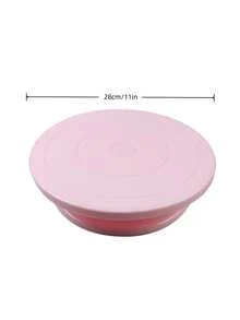 1 pièce Plateau tournant à 360 degrés pour gâteau - Outil de cuisson durable avec rotation stable | Outil de cuisson essentiel pour gâteaux, cupcakes et pâtisseries, convient pour la cuisson maison et la décoration de fête, fournitures de décoration de gâteau et présentoir à gâteau - Multicolore - Voir 14
