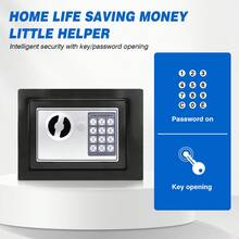 7Sevenjokers 4.6L Black Digital Security Cash Box With 2 Emergency Keys, Lock Box For Cash Documents & Valuables Storage Home Office Hotel - Black - View 5