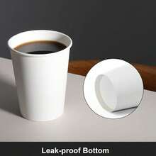 Bộ 10/20/50/90 cốc giấy trắng, cốc dùng trong tiệc, cốc cà phê, cốc đồ uống, cốc trà, thích hợp làm quà tặng sinh nhật, đám cưới, quà Ngày của Mẹ. - trắng - Xem 4