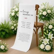 1pc Custom Reserved Memorial Chair Sign For Wedding, Personalized In Loving Memory Of Forever In Our Hearts Banner, Sympathy Gift For Loss Seat, Linen Fabric Seat Decoration For Ceremony - Färg1 - Visa 3