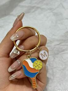 Customized Metal Enamel Pickleball Keychain, Gift For Pickleball Enthusiasts Gifts For Mother, Father, Graduation, And Teacher - Multicolored Pickles - View 10