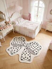 1pc Oversized Bow Decor Carpet, Cute Gaming Mat, Decorative Rug, Bedroom Decor, Small Rug, Carpet, Home Decor, Outdoor Rug, Washable Carpet, Graduation/Mother's Day Gift - Multicolor - View 3