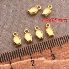 10pcs Premium Gold DIY Jewelry Charms Set – Heart, Star & Teardrop Pendants For Handmade Bracelets, Necklaces & Earrings – Perfect For Valentine's Day, Birthday & Wedding Gifts - Gold - View 8