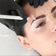 1/2pcs White Waterproof Eyebrow Position Marking Eye Tool - White - View 5