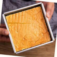 4/6/8/10 Inch Square Cake Baking Pan - Removable Bottom, Aluminum Non-Stick Rectangular Cake Mold, Heat-Resistant Easy Release, Baking Mold For Cheesecake, Sponge Cake, DIY Cake, Ideal For Christmas, Valentine's Day, Birthday, Family Gathering Kitchen Baking Tool - Square Mold - 1 Piece - View 7