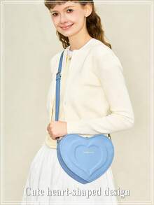 Sleek Aesthetic 3D Heart-Shaped Crossbody Bag With Unique Stereoscopic Design And Vibrant Hue Modern Shoulder Bag For Fashionable Women Stylish Available In Multiple Colors Ideal For Romantic Dating Party Street Photography Multicolored Heart-Shaped Bag Women's Crossbody Bags Women's Shoulder Bags - 彩色 - 查看 2