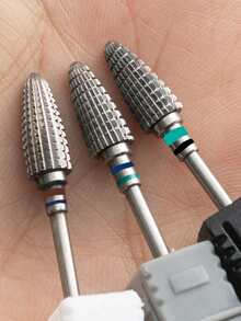 1PC Professional Tungsten Steel Nail Drill Bits High Quality Electric Manicure Drill Accessory Milling Cutters For Nail File Gel Remover Tool Nail Art Supply - Multicolor - View 2
