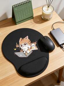 Ergonomic Cat Pattern Wrist Rest Mouse Pad, Ergonomic EVA Wrist Pad, Non-Slip Memory Foam Mouse Pad, Comfortable Non-Slip Base, Comfortable Mouse Pad With Comfortable Wrist Rest, Comfortable Skin-Friendly Desktop Support, Desktop Protection Pad, Suitable For Gaming, Office, Computer, Laptop, Home, Graduation Season Souvenir, Valentine's Day, Mother's Day, Easter, Christmas, Back To School Season, Perfect Gift - Multicolor - View 5