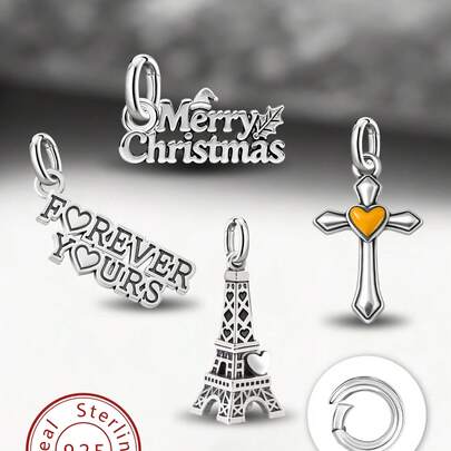 1 chiếc mặt dây chuyền hình thỏ hoa mùa xuân bằng bạc sterling 925 đơn giản và độc đáo, mặt dây chuyền tự làm hình thỏ, trang sức tinh tế làm quà tặng cho phụ nữ hoặc nam giới.