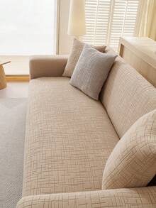 1 bộ bọc ghế sofa bằng vải co giãn dùng được cả bốn mùa, đệm ngồi sofa chống trượt với thanh xốp chống trượt, có thể giặt máy, màu kaki tươi mát và thời trang, chống bụi, thân thiện với thú cưng, phù hợp cho phòng ngủ, văn phòng, phòng khách. - Màu Khaki - Xem 6