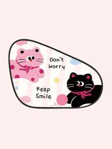 1pc Cartoon Cat Static Cling Sunshade, Adsorption Sunscreen Shade For Car Side Window - Sunshade - View 14