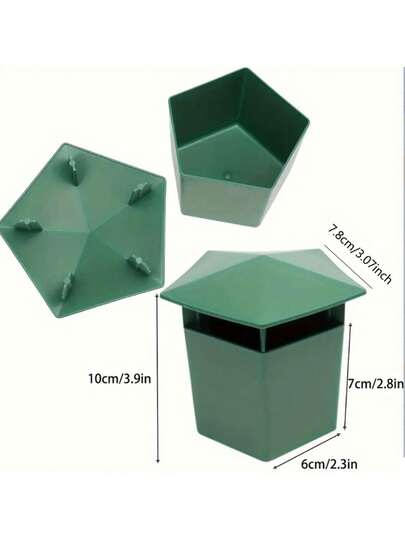 1/3/5/8pcs Plastic Slug & Snail Traps, Square/Round Shape, Comes With 1 Pair Work Gloves, Effective Garden Protection For Succulents And Flowers