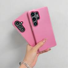 Luxury Candy 2合1 啞光硬殼手機保護殼，適用於 S26 Ultra S25 Ultra A57 A37 A56 A55 A54 A53 A35 A17 A07 A27 A36 A26 A16 S25 FE - 玫紅色 - 查看 10