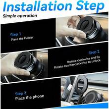 2026 Upgraded Car Phone Holder, Magsafe Super Strong Magnetic Car Phone Holder, 360 °   Adjustable Vacuum Suction Cup Car Phone Holder [Maximum Suction], Unisex Car Truck Accessories. PS: Only Suitable For Installation On Smooth Surfaces. - K10 - 查看 8