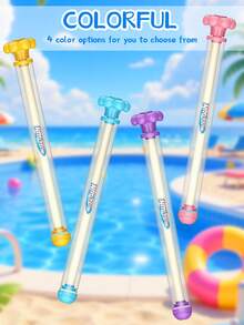 45cm (4pcs/1pc) Summer ABS Water Gun, Suitable For Swimming Pool Parties, Beach Games. Pull-Out Design, Large Water Tank, Applicable For Swimming Pools, Beaches, Lawns And Water Parks., Beach Essentials, Pool Float - Multicolor - View 10