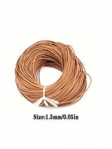 Leather Rope Vegetable-Tanned Leather Round Leather Rope Retro Genuine Leather DIY Weaving Necklace Bracelet Rope - Multicolor - View 17