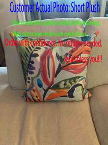 Designer Pillow Cover, Tropical Leaf, ENQ, Carnival - 白色 - 查看 4