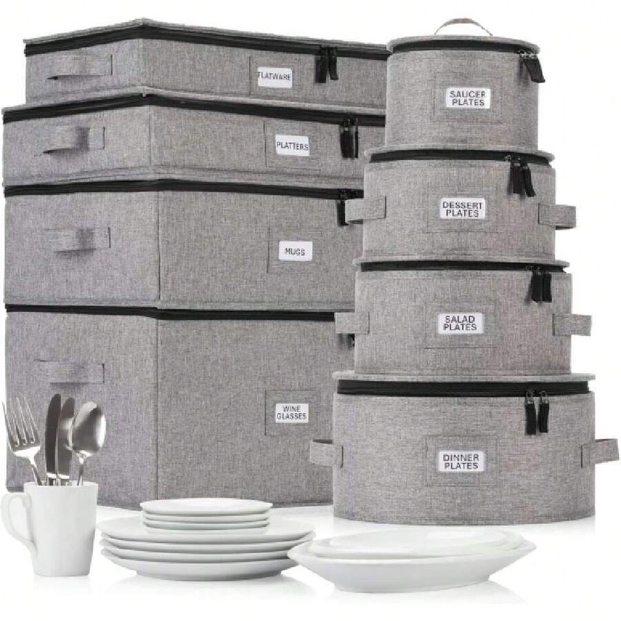 8-Piece Hard Case Storage Set From China, 44601581 - 淺藍色 - 查看 1