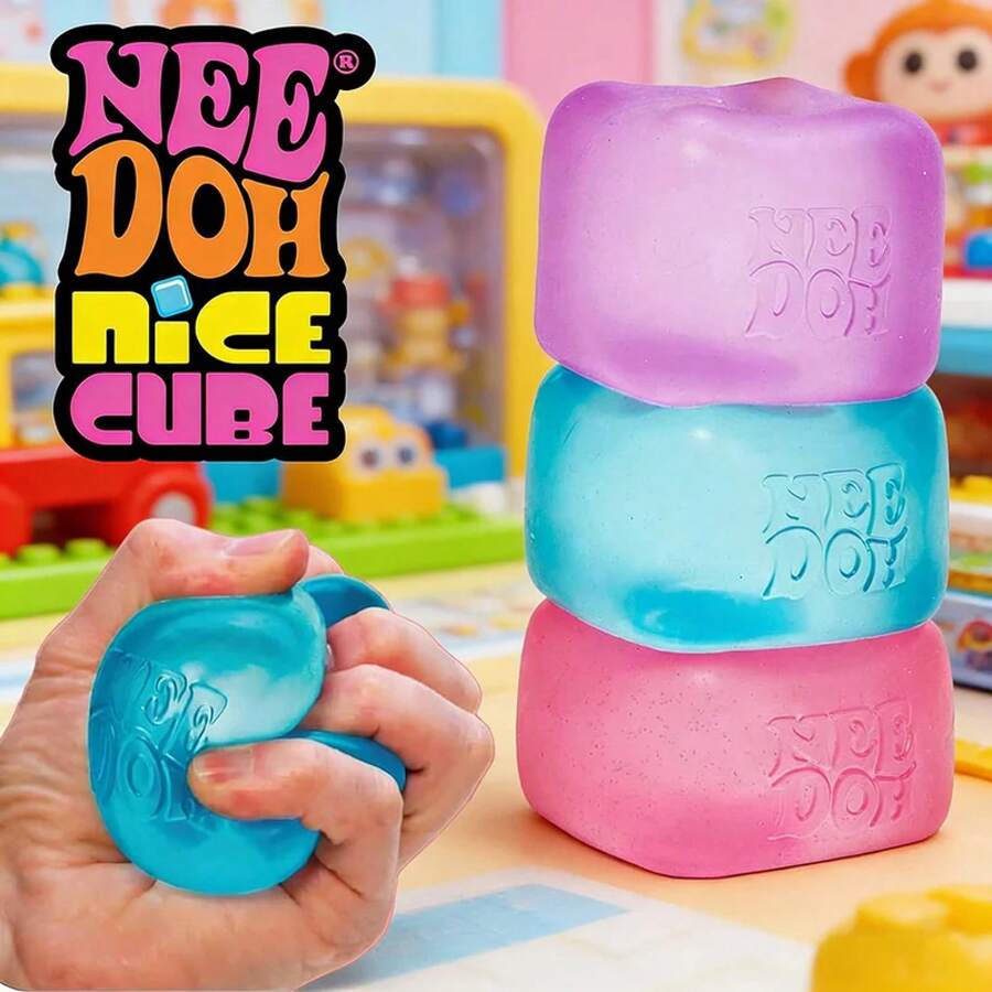 Schylling  Nice Cube Sensory Stress Relief Anxiety Sensory ADHD & Calming Party Gifts - 1PC - 查看 1
