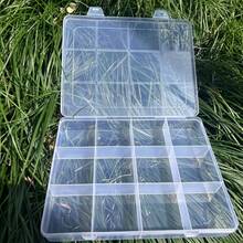 12-Slot Storage Box With Card Slots, Large Capacity Glass Bead DIY Accessory Transparent Jewelry Organizer Box, Suitable For Jewelry Organization, Great For Valentine's Day And Women's Gifts - Clear - View 8