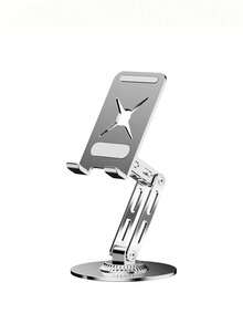 High-Grade Aluminum Alloy All-Metal Phone Stand, Three-Axis Rotatable And Foldable 360° Height-Adjustable Stand, Suitable For Handheld Operation In Scenarios Such As Live Streaming And Video Viewing. Universal, Convenient Phone Stand For Lazy Individuals. - Multicolor - View 8
