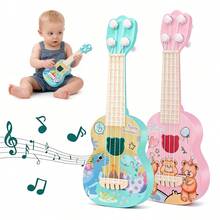 UINLE Baby 1pc Children's Music Guitar And Ukulele Toy Set - STEM Educational Game Instrument, Mini Musical Instrument, Handheld Early Learning And Creative Music Toy, Sensory Learning Toy, Interactive Game For Boys And Girls, Educational Computer Toy Gift - Multicolor - View 7