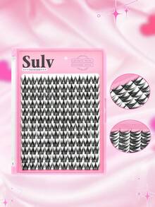 Sulv 12排120片14毫米单根睫毛簇，适用于睫毛嫁接、DIY睫毛嫁接、可重复使用，打造自然妆效。 - 查看 3