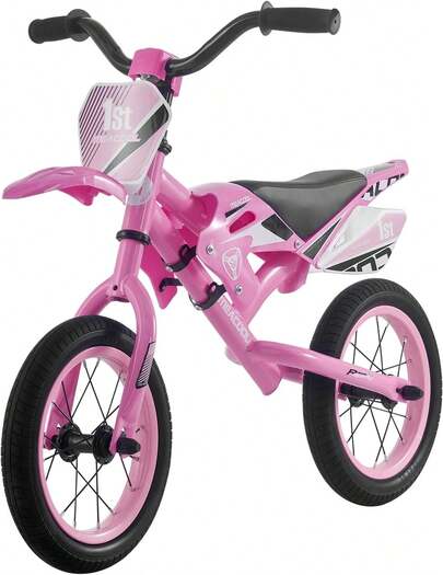 AYAYM 12" Balance Bike For 2-4 Year Old Boys And Girls Motorcycle Style 12 Inch Wheel No Pedal Bike, Stable And Sturdy Material, Outdoor Toys Birthday Gift