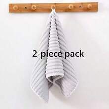 1 Pack Solid Color Premium Coral Fleece Large Hand Towels 30*60cm, Lint-Free, Quick-Drying Kitchen Towels - Multicolor - View 12