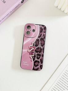 精密穿孔直边粉色豹纹蛇纹喷漆加厚防摔手机壳，兼容 11/12Pro/12/12X/13Pro/14Pro/15Pro，兼容红米10/9/Note9/12C/Note11Pro/Note8Pro，国际版，非国内版 - 彩色 - 查看 50