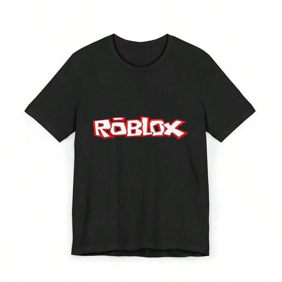 Guest Inspired Forsa Ken Skin, Ro Blox, Rob Lox Funny Ret Ro T-Shirt, Humorous Graphic Tee, Casual Wear, - màu đen - Xem 1