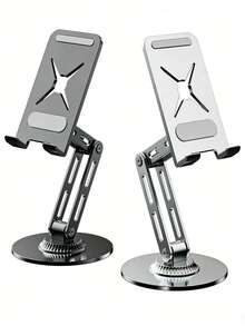 High-Grade Aluminum Alloy All-Metal Phone Stand, Three-Axis Rotatable And Foldable 360° Height-Adjustable Stand, Suitable For Handheld Operation In Scenarios Such As Live Streaming And Video Viewing. Universal, Convenient Phone Stand For Lazy Individuals. - Multicolor - View 6