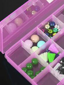 15-Grids Plastic Jewelry Storage Box With Adjustable Dividers Earrings Rings Beads Art Crafts Jewelry Transparent Organizer Portable Container Case - 15-grids - View 8