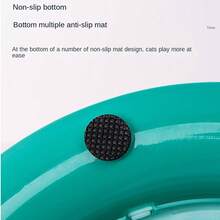 4-Tier Cat Turntable With Feather Teaser, Self-Entertainment Puzzle Toy, Pet Supplies - Mint Green - View 6
