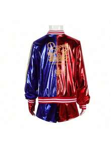 Team Cosplay Costume, Stage Performance Costume, Adult Halloween Performance Costume - Full Outfit (jacket + T-shirt + Pants + Gloves) - View 4