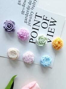 1pc 3D Rose Peony Flower Scented Candle Silicone Mold Decor Valentines - A - View 2
