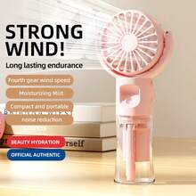 800mAh USB Rechargeable Handheld Mist Fan, Portable Mini Facial Steamer With Lanyard, Water-Cooled Quiet Fan, Suitable For Home, Outdoor, Travel, Essential Summer Tool - Multiple Styles - View 3