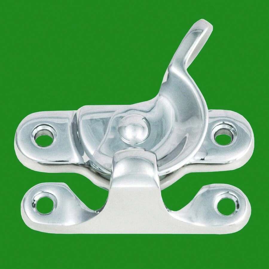 6x Fitch Sash Window Fastener Replement, Bright Zinc Plated Steel BZP - 1PC - View 1