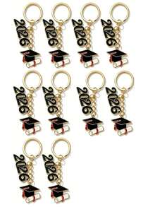 1/2 Móc khóa số 2026, Móc khóa mùa tốt nghiệp, Móc khóa độc đáo dành cho học sinh, Vòng chìa khóa, Móc khóa xe hơi unisex, Móc chìa khóa, Quà tặng ngày lễ, Phụ kiện hàng ngày và ngày lễ - Nhiều màu - Xem 17