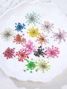 15 Colors Flower Nail Art Decoration Set, Vivid Floral Nail Jewelry Stickers, Suitable For Nail Salon DIY, Spring Nail Accessories - Multicolor - View 5
