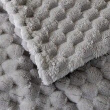 1 chiếc chăn lông cừu họa tiết rùa, chăn ngủ trưa văn phòng, chăn mềm mại, chăn dùng khi điều hòa, chăn nhỏ, chăn ấm áp. - Màu Xám nhạt - Xem 7